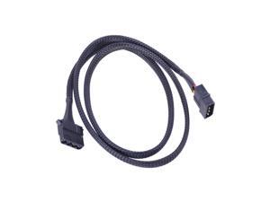 Phobya 4Pin Molex power extension 90cm - black Phobya 4Pin Molex power extension 90cm - black