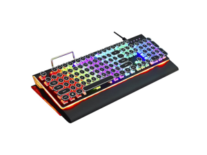 K101 Gaming Mechanical Keyboard 8 Colors 104 Keys Wired Teclado with RGB Backlit Round keycap Gamer Keyboard for Desktop Laptops K101 Gaming Mechanical Keyboard 8 Colors 104 Keys Wired Teclado with RGB Backlit Round keycap Gamer Keyboard for Desktop Laptops