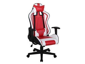 ViscoLogic Formula Racing Gaming Height Adjustable Swivel Home Office Computer Desk Chair (Black White Red) ViscoLogic Formula Racing Gaming Height Adjustable Swivel Home Office Computer Desk Chair (Black White Red)