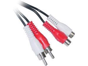 eDragon 2 RCA Male Extension Audio Cable 2 RCA Male to RCA Female Audio Extension Cable 6 Feet Red & White ED710729 eDragon 2 RCA Male Extension Audio Cable 2 RCA Male to RCA Female Audio Extension Cable 6 Feet Red & White ED710729
