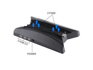 3 in 1 Charger Charging Dock Station Stand + Cooling Fans + 3 USB HUBs for Playstation PS4 Pro 3 in 1 Charger Charging Dock Station Stand + Cooling Fans + 3 USB HUBs for Playstation PS4 Pro