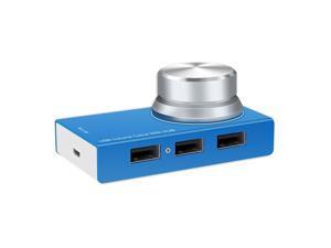 Aimos AM-UH003 Micro USB Volume Control Speaker Audio Volume Controller Knob with 3 USB Ports HUB, Support Windows System & Mac System PC Computer / USB Devices Aimos AM-UH003 Micro USB Volume Control Speaker Audio Volume Controller Knob with 3 USB Ports HUB, Support Windows System & Mac System PC Computer / USB Devices