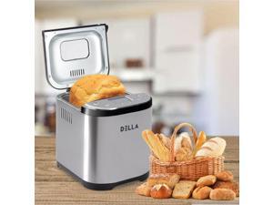 DELLA 2-Pound-Loaf Bake Whole Wheat 15-Hour Delay Programmable Timer Settings LCD Display Bread Maker DELLA 2-Pound-Loaf Bake Whole Wheat 15-Hour Delay Programmable Timer Settings LCD Display Bread Maker