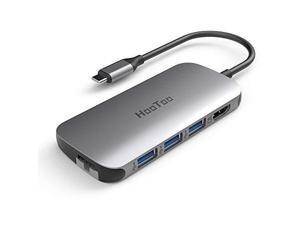 HooToo USB C Hub, 7-in-1 Adapter with Gigabit Ethernet Port, SD/TF Card Reader, 4K HDMI, 3 USB 3.0 Ports for MacBook/Type C Windows Laptops, Grey HooToo USB C Hub, 7-in-1 Adapter with Gigabit Ethernet Port, SD/TF Card Reader, 4K HDMI, 3 USB 3.0 Ports for MacBook/Type C Windows Laptops, Grey