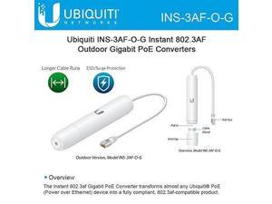 Ubiquiti INS-3AF-O-G Instant 802.3af Outdoor Gigabit PoE Converters Ubiquiti INS-3AF-O-G Instant 802.3af Outdoor Gigabit PoE Converters