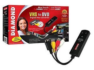 Diamond VC500 USB 2.0 One Touch VHS to DVD Video Capture Device with Easy to use Software, Convert, Edit and Save to Digital Files For Win7, Win8 and Win10 Diamond VC500 USB 2.0 One Touch VHS to DVD Video Capture Device with Easy to use Software, Convert, Edit and Save to Digital Files For Win7, Win8 and Win10