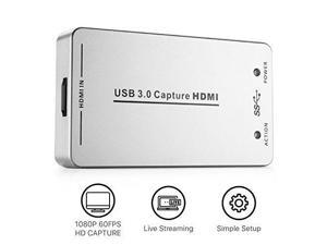 TNP UH60 HDMI to USB 3.0 Capture Card Device Dongle - HDMI Full HD 1080P Video Audio to USB Adapter Converter Compatible with Windows Mac Linux TNP UH60 HDMI to USB 3.0 Capture Card Device Dongle - HDMI Full HD 1080P Video Audio to USB Adapter Converter Compatible with Windows Mac Linux