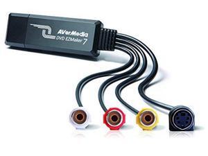 AVerMedia EZMaker 7, Standard Definition USB Video Capture Card , Analog to Digital Recorder, RCA Composite, VHS to DVD, S-Video, Cyberlink Media Suite Included, Win 10 / MAC (C039) AVerMedia EZMaker 7, Standard Definition USB Video Capture Card , Analog to Digital Recorder, RCA Composite, VHS to DVD, S-Video, Cyberlink Media Suite Included, Win 10 / MAC (C039)