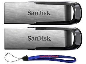 SanDisk Ultra Flair USB (2 Pack) 3.0 32GB Flash Drive High Performance SDCZ73-032G-G46 - with (1) Everything But Stromboli (tm) Lanyard SanDisk Ultra Flair USB (2 Pack) 3.0 32GB Flash Drive High Performance SDCZ73-032G-G46 - with (1) Everything But Stromboli (tm) Lanyard