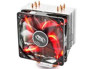 DEEPCOOL GAMMAXX 400R CPU Air Cooler with 4 Heatpipes, 120mm PWM Fan and Red LED for INTEL/AMD CPUs(AM4 Compatible) DEEPCOOL GAMMAXX 400R CPU Air Cooler with 4 Heatpipes, 120mm PWM Fan and Red LED for INTEL/AMD CPUs(AM4 Compatible)