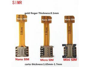 Dual SIM Card Adapter, Adv-one Nano Micro Mini SIM Adapter for Samsung Xiaomi Android (Nano to Nano) Dual SIM Card Adapter, Adv-one Nano Micro Mini SIM Adapter for Samsung Xiaomi Android (Nano to Nano)
