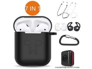 AirPods Case 7 in 1 Airpods Accessories Kits Protective Silicone Cover and Skin for Apple Airpods Charging Case with Airpods Ear Hook Grips/Airpods Staps/Airpods Clips/Skin/Tips/Grips Black Operatek AirPods Case 7 in 1 Airpods Accessories Kits Protective Silicone Cover and Skin for Apple Airpods Charging Case with Airpods Ear Hook Grips/Airpods Staps/Airpods Clips/Skin/Tips/Grips Black Operatek