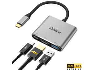 INTPW USB C to HDMI Adapter 4K for MacBook Pro, Nintendo Switch HDMI Adapter Hub Dock with USB 3.0 Port, Type-C PD Charging Port compatible w/MacBook Air 2018/Chromebook Pixel/Dell XPS13, Space Grey INTPW USB C to HDMI Adapter 4K for MacBook Pro, Nintendo Switch HDMI Adapter Hub Dock with USB 3.0 Port, Type-C PD Charging Port compatible w/MacBook Air 2018/Chromebook Pixel/Dell XPS13, Space Grey