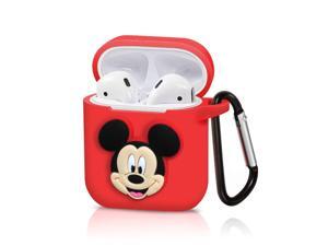 Pocoolo Airpods Case Airpods Accessories Protective Silicone Cover and Skin with Carabiner for Apple Airpods Charging Case (Mickey) Pocoolo Airpods Case Airpods Accessories Protective Silicone Cover and Skin with Carabiner for Apple Airpods Charging Case (Mickey)