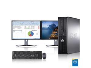 Dell Optiplex Desktop Computer 2.2 GHz Core 2 Duo Tower PC, 4GB, 160GB HDD, Windows 10 x64, Office 365 Essentials, 17" Dual Monitor , Radeon 128MB DDR2, USB Mouse & Keyboard Dell Optiplex Desktop Computer 2.2 GHz Core 2 Duo Tower PC, 4GB, 160GB HDD, Windows 10 x64, Office 365 Essentials, 17" Dual Monitor , Radeon 128MB DDR2, USB Mouse & Keyboard