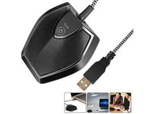 Neewer Driver-free USB Desktop Computer Microphone - Touch Mute Button with LED Indicator, Omnidirectional Condenser Boundary Conference Mic for Recording Streaming Gaming Skype (Windows/Mac) Neewer Driver-free USB Desktop Computer Microphone - Touch Mute Button with LED Indicator, Omnidirectional Condenser Boundary Conference Mic for Recording Streaming Gaming Skype (Windows/Mac)