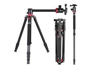 Neewer Camera Tripod Monopod with Rotatable Center Column for Panoramic Shooting - Aluminum Alloy 75 inches/191 Centimeters, 360 Degree Ball Head for DSLR Camera Video Camcorder up to 26.5 pounds Neewer Camera Tripod Monopod with Rotatable Center Column for Panoramic Shooting - Aluminum Alloy 75 inches/191 Centimeters, 360 Degree Ball Head for DSLR Camera Video Camcorder up to 26.5 pounds