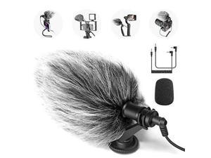 Neewer CM14 Mic Phone Mic on-Camera Video Microphone with Shock Mount, Windscreen and Audio Cables Compatible with Android Smartphones/DSLR Cameras/Camcorders(Adapter for iPhone Not Included) Neewer CM14 Mic Phone Mic on-Camera Video Microphone with Shock Mount, Windscreen and Audio Cables Compatible with Android Smartphones/DSLR Cameras/Camcorders(Adapter for iPhone Not Included)