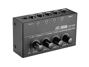 Neewer Super Compact 4-Channel Stereo Headphone Amplifier with DC 12V Power Adapter for Sound Reinforcement, Studio, Stage, Choir, Personal Recording, Features Ultra Low Noise, Premium Sonic Quality Neewer Super Compact 4-Channel Stereo Headphone Amplifier with DC 12V Power Adapter for Sound Reinforcement, Studio, Stage, Choir, Personal Recording, Features Ultra Low Noise, Premium Sonic Quality