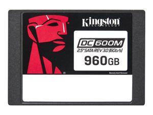 Kingston DC600M - SSD - Mixed Use - encrypted - 960 GB - internal - 2.5" - SATA 6Gb/s - 256-bit AES - Self-Encrypting Dr
