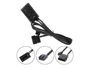 1 To 8 4-Pin Molex TX4 PWM CPU Cooling Fan Splitter Adapter Braided Power Cable Z07 Drop ship 1 To 8 4-Pin Molex TX4 PWM CPU Cooling Fan Splitter Adapter Braided Power Cable Z07 Drop ship