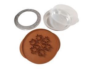 Nordic Ware 4-Piece Pie Baking Kit with Decorative Crust Cutter (Leaves/Apples) Nordic Ware 4-Piece Pie Baking Kit with Decorative Crust Cutter (Leaves/Apples)