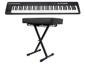 M-Audio Keystation 88 II USB MIDI 88-Key Keyboard Controller MK II MK2 + Bench M-Audio Keystation 88 II USB MIDI 88-Key Keyboard Controller MK II MK2 + Bench
