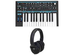 Novation BASS STATION II 25-Key Analog Keyboard USB Synthesizer + KRK Headphones Novation BASS STATION II 25-Key Analog Keyboard USB Synthesizer + KRK Headphones