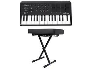M-Audio Axiom AIR Mini 32 MIDI 32-Key Keyboard Controller w/ Pads+Padded Bench M-Audio Axiom AIR Mini 32 MIDI 32-Key Keyboard Controller w/ Pads+Padded Bench