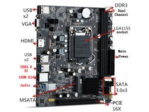 (3xSATA+1xmSATA)16GB M-ATX B75 LGA1155 Motherboard DDR3 USB3.0 VGA HDMI Motherboard Dual channel mainboard (3xSATA+1xmSATA)16GB M-ATX B75 LGA1155 Motherboard DDR3 USB3.0 VGA HDMI Motherboard Dual channel mainboard