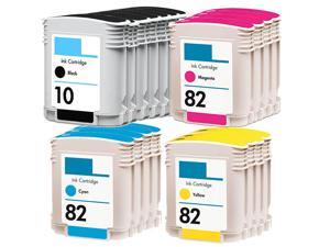 18 Pack HP 10 Black & HP 82 ink cartridges for Designjet 100 500ps 800ps 18 Pack HP 10 Black & HP 82 ink cartridges for Designjet 100 500ps 800ps