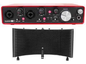 Focusrite SCARLETT 2I4 2nd Gen 192kHz Audio Recording Interface+Isolation Shield Focusrite SCARLETT 2I4 2nd Gen 192kHz Audio Recording Interface+Isolation Shield