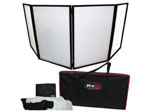 ProX XF-4X3048B Black Aluminum 4 Panel DJ Booth LED Facade & Bag ProX XF-4X3048B Black Aluminum 4 Panel DJ Booth LED Facade & Bag