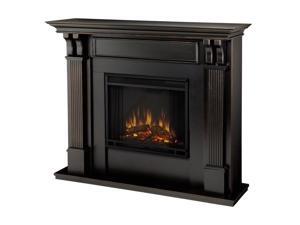 Real Flame 48" Ashley Electric Fireplace, Medium in Blackwash Finish, 7100E-BW Real Flame 48" Ashley Electric Fireplace, Medium in Blackwash Finish, 7100E-BW