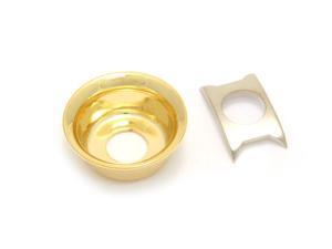 Gold Recessed "Cup" Jack Plate for Fender Telecaster/Tele AP-0275-002 Gold Recessed "Cup" Jack Plate for Fender Telecaster/Tele AP-0275-002