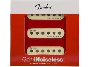 Genuine Fender GEN 4 Noiseless Stratocaster/Strat Guitar Pickup Set AGED WHITE Genuine Fender GEN 4 Noiseless Stratocaster/Strat Guitar Pickup Set AGED WHITE