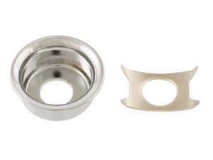 FENDER TELECASTER TELE NICKEL GUITAR INPUT JACKPLATE FERRULE CUP JACK *NEW* FENDER TELECASTER TELE NICKEL GUITAR INPUT JACKPLATE FERRULE CUP JACK *NEW*