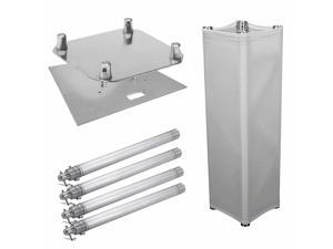 Global Truss Tube Tower 6.5Ft Aluminum DJ Lighting LED Tower W/ Scrims Global Truss Tube Tower 6.5Ft Aluminum DJ Lighting LED Tower W/ Scrims