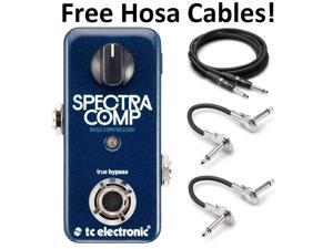 New TC Electronic Spectra Comp Bass Guitar Compressor Effects Pedal! Hosa Cables New TC Electronic Spectra Comp Bass Guitar Compressor Effects Pedal! Hosa Cables