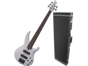 Yamaha TRBX505 TWH 5-String 5-Piece Translucent White Bass Bundle w/Case! Yamaha TRBX505 TWH 5-String 5-Piece Translucent White Bass Bundle w/Case!