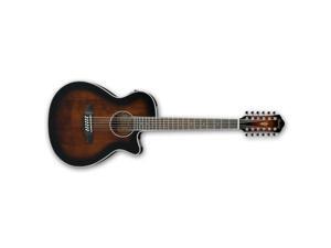 Ibanez AEG1812II 12 String Acoustic Electric Guitar, Dark Violin Sunburst Ibanez AEG1812II 12 String Acoustic Electric Guitar, Dark Violin Sunburst