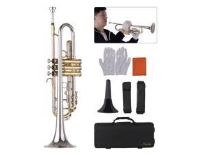 Professional Bb Trumpet + Mouthpiece + Stand + Carry Bag Brass Instrument J3H3 Professional Bb Trumpet + Mouthpiece + Stand + Carry Bag Brass Instrument J3H3