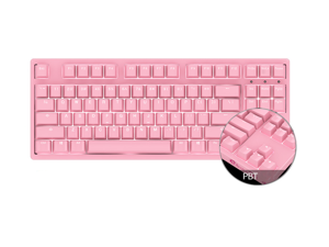 Ducky 3087s White LED Backlit USB N-Key Rollover 87 Keys TKL Mechanical Gaming Keyboard - Pink Cherry MX Red Ducky 3087s White LED Backlit USB N-Key Rollover 87 Keys TKL Mechanical Gaming Keyboard - Pink Cherry MX Red