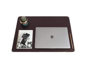 Brown Leather Smooth Desk Mat Pad Blotter Protector Extended NonSlip Rectangular Laptop Keyboard Mouse Pad 24quot x 17quot Brown Leather Smooth Desk Mat Pad Blotter Protector Extended NonSlip Rectangular Laptop Keyboard Mouse Pad 24quot x 17quot