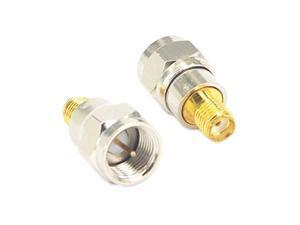 RF Coaxial Coax Adapter SMA Female to F Male Connector Pack of 2 RF Coaxial Coax Adapter SMA Female to F Male Connector Pack of 2