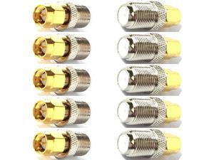 CESS SMA to F-Type Adapter Connector - SMA Male to F Female (10 Pack) CESS SMA to F-Type Adapter Connector - SMA Male to F Female (10 Pack)