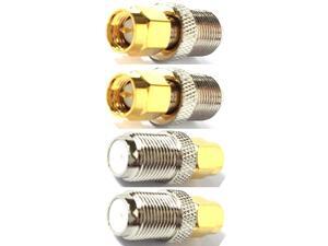 CESS SMA to F-Type Adapter Connector - SMA Male to F Female (4 Pack) CESS SMA to F-Type Adapter Connector - SMA Male to F Female (4 Pack)
