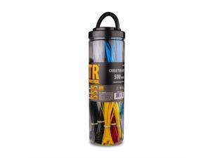 TR Industrial TR88300 Assorted Cable Ties Set (500 Piece), 7", Black/Red/Blue/Yellow TR Industrial TR88300 Assorted Cable Ties Set (500 Piece), 7", Black/Red/Blue/Yellow