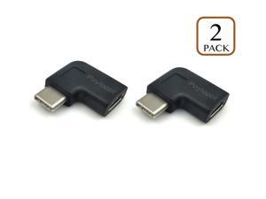 Poyiccot (2-Pack) 90 Degree USB C Type C Male to Female Adapter, Right & Left Angled 90 Degree USB-C USB 3.1 Type-C Male to Female Extension Adapter for Laptop & Tablet & Mobile Phone Poyiccot (2-Pack) 90 Degree USB C Type C Male to Female Adapter, Right & Left Angled 90 Degree USB-C USB 3.1 Type-C Male to Female Extension Adapter for Laptop & Tablet & Mobile Phone