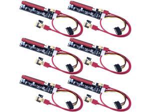 6 Pack PCIe Riser Mining Card PCI-E 16x to 1x Powered Riser Adapter Card with 60cm USB 3.0 Extension Cable & MOLEX to SATA Power Cable - GPU Riser Adapter Extender Cable - Ethereum Mining ETH 6 Pack PCIe Riser Mining Card PCI-E 16x to 1x Powered Riser Adapter Card with 60cm USB 3.0 Extension Cable & MOLEX to SATA Power Cable - GPU Riser Adapter Extender Cable - Ethereum Mining ETH